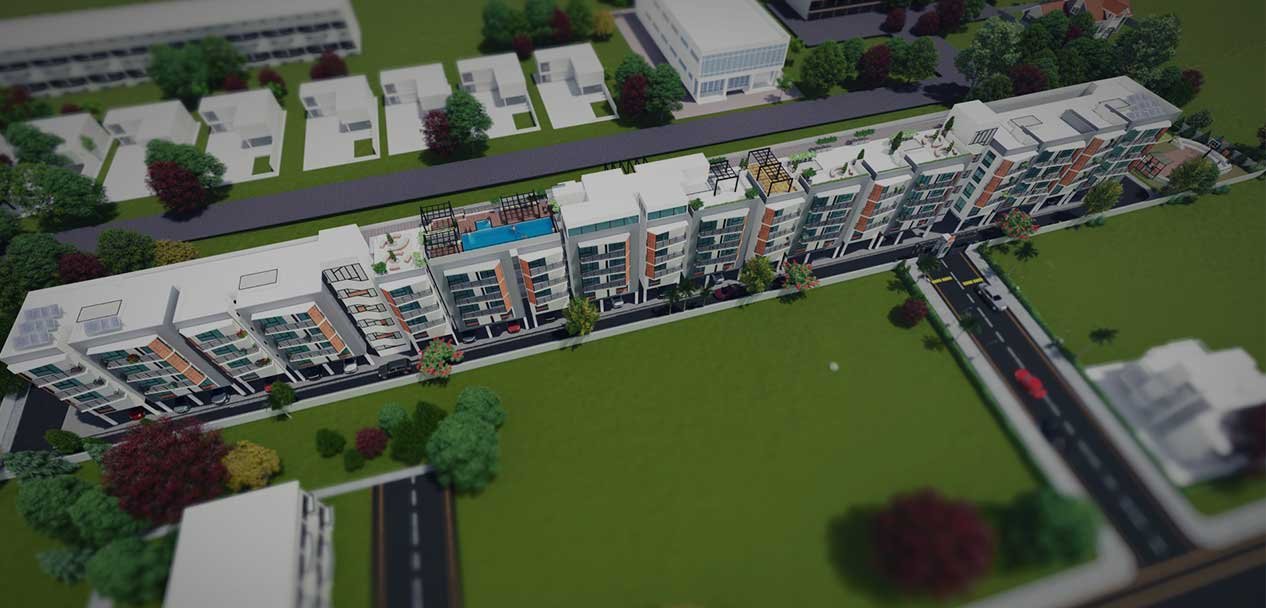 Aerial View Concept Imagery of Coconest, Old Airport road, Bangalore