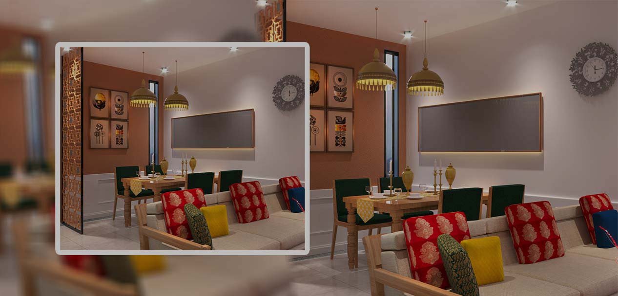 Living Room Concept Imagery of Coconest, Old Airport road, Bangalore