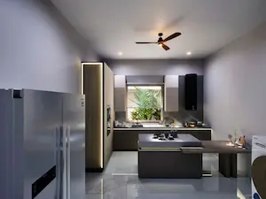 Kitchen with private garden Madhura Gardens