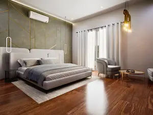 Master bedroom at Madhura Gardens