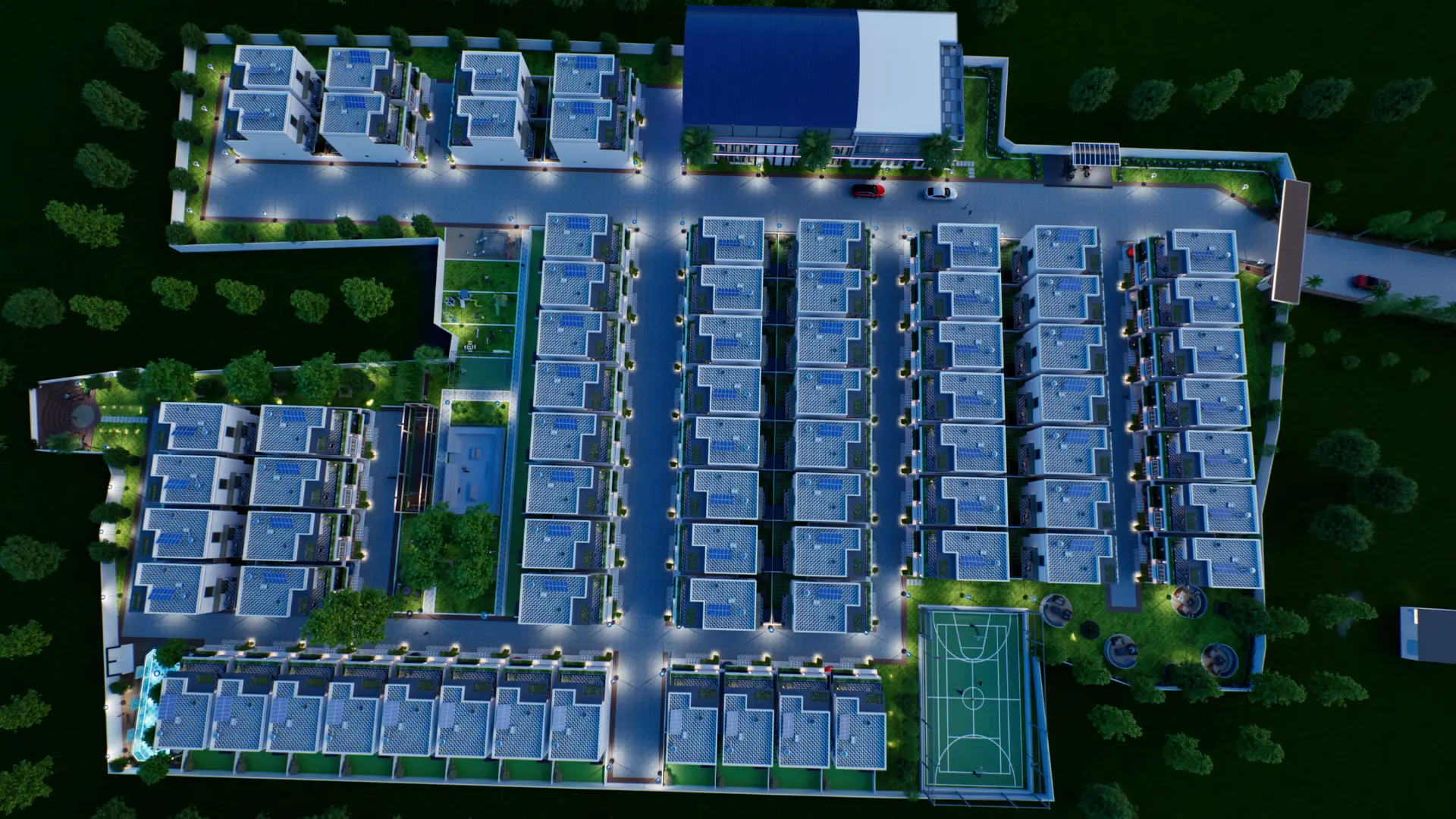 Top view of Sportz Valley community at Sarjapur