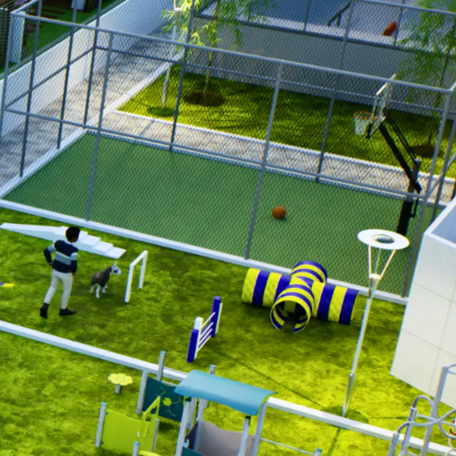 Dog park at Sportz Valley Sarjapur