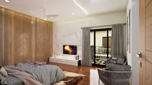 Guest bedroom at Sportz Valley in Sarjapur