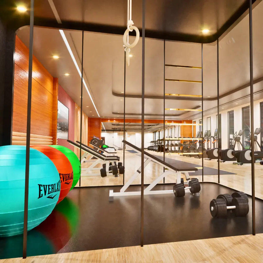 Crossfit and gym at Sportz Valley clubhouse